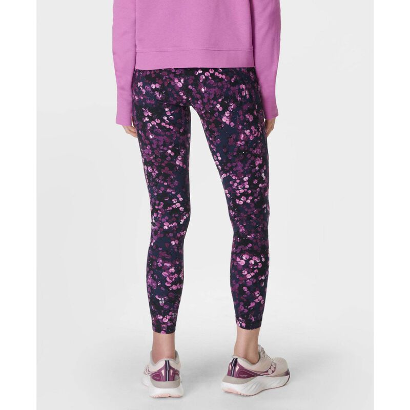 Sweaty Betty Power 7/8 Workout Leggings Purple Lilypad Print image number 1